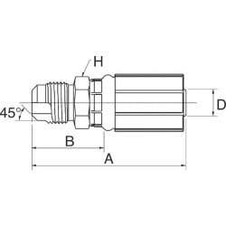 Raccord GATES 6G6MS