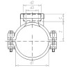 Raccord avec bague de renforcement 63mm VDL 7063112