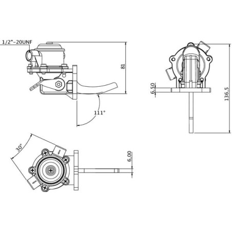Pompe à carburant UNIVERSEL 708294R93KR