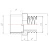 Raccord adaptateur VDL 7203460