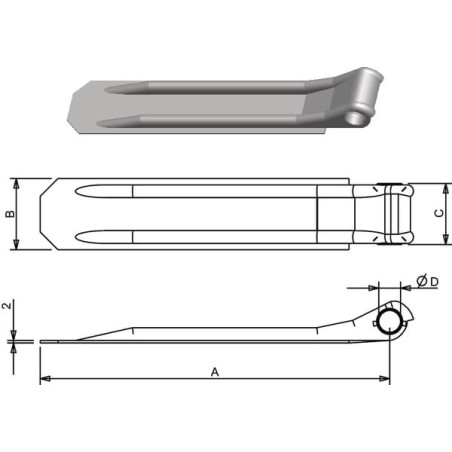 Charnière UNIVERSEL 730053KR