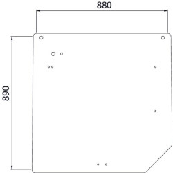 Vitre arrière UNIVERSEL 7700048325N