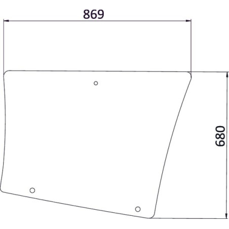 Vitre latérale UNIVERSEL 7700054132N