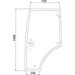 Vitre de porte UNIVERSEL 7700073324N