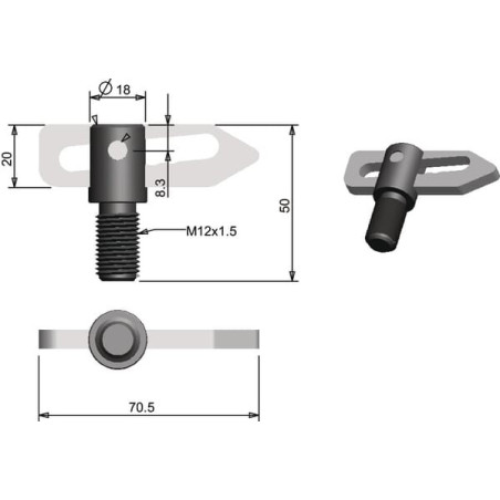 Charnière UNIVERSEL 770041KR