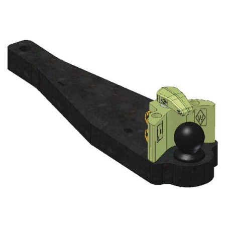 Plaque de support d'attelage 80mm WALTERSCHEID 8002728