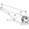 Plaque de support d'attelage 80mm WALTERSCHEID 8003287