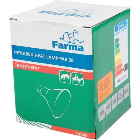 Lampe chauffante à infrarouge 100W FARMA 802005FA