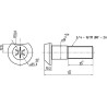 Boulon de roue UNIVERSEL 81815607N