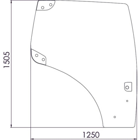 Vitre de porte UNIVERSEL 82027356N