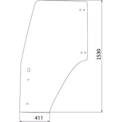 Vitre de portière UNIVERSEL 82036001KR
