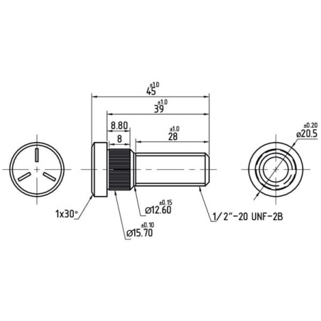 Boulon de roue UNIVERSEL 831420M1N