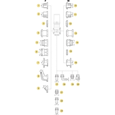 Soupape étroite ARAG 8630001