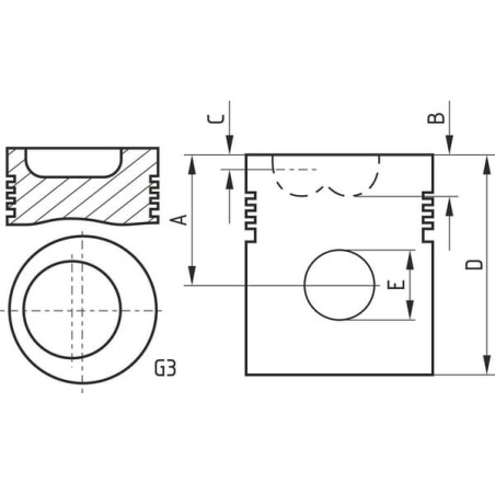 Piston GOPART 89214GP