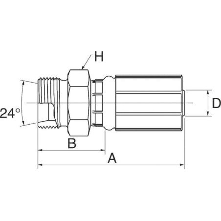 Raccord GATES 8G18MDL