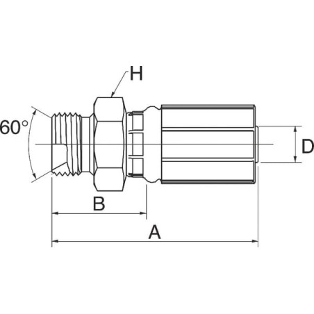 Raccord GATES 8G6MBSPP