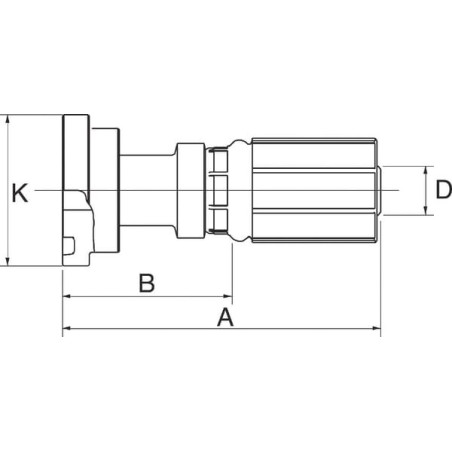 Raccord GATES 8G8FL