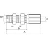 Raccord GATES 8G8MBSPPBKHD