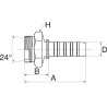 Raccord GATES 8GS17MFG