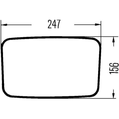 Rétroviseur HELLA 8SB004288001