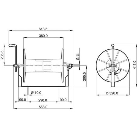 Enrouleur de câble ARAG 959000