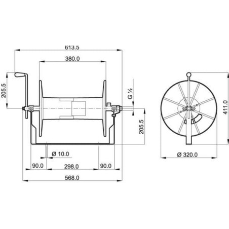 Enrouleur de câble ARAG 959000