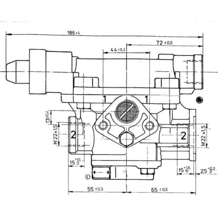 Soupape de remorque WABCO 9710021507