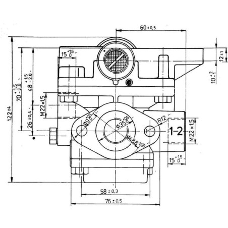 Soupape de remorque WABCO 9710021507