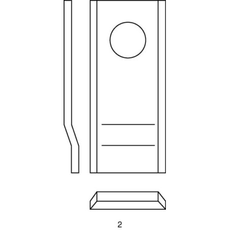 Couteau de faucheuse UNIVERSEL 98PKR