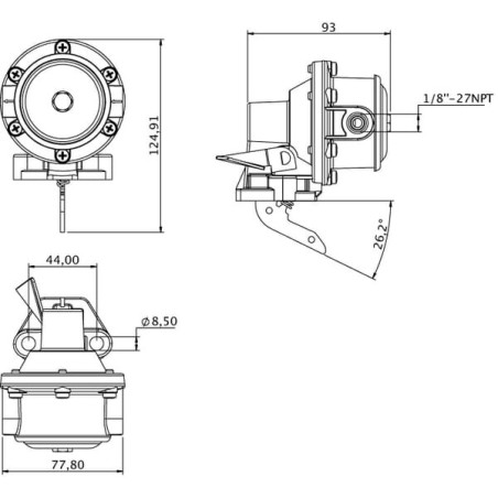 Pompe à carburant UNIVERSEL AR53567KR