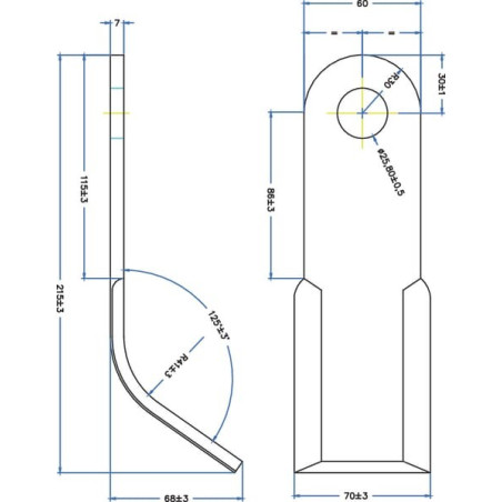 Fléau UNIVERSEL BL005204N