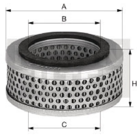 Filtre à air MANN-FILTER C7101