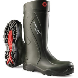 Botte verte avec embout en acier taille 36 DUNLOP C76293336