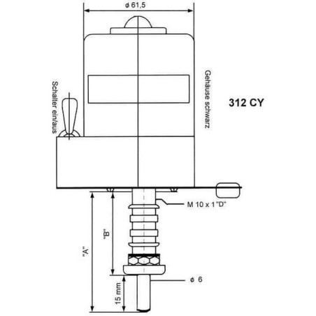 Moteur d'essuie-glace UNIVERSEL CA12085
