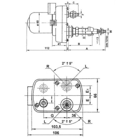 Moteur d'essuie-glace UNIVERSEL CA503121000