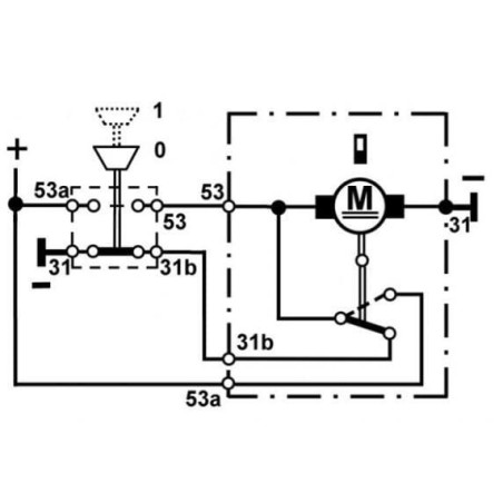 Moteur d'essuie-glace UNIVERSEL CA503121012