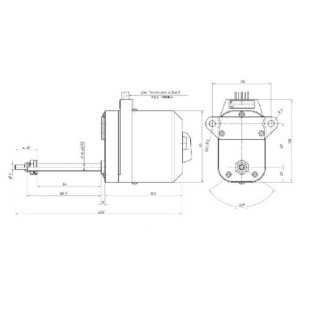 Moteur d'essuie-glace UNIVERSEL CA712110