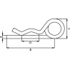 Goupille double UNIVERSEL CL3DKR