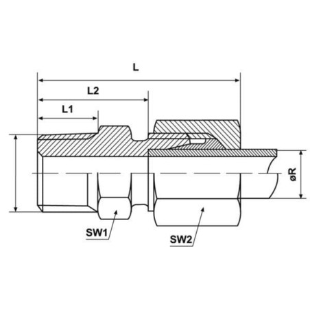 Raccord UNIVERSEL CLGEV6LLR18K