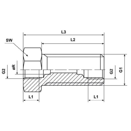 Raccord UNIVERSEL CLSVAM14IM8L