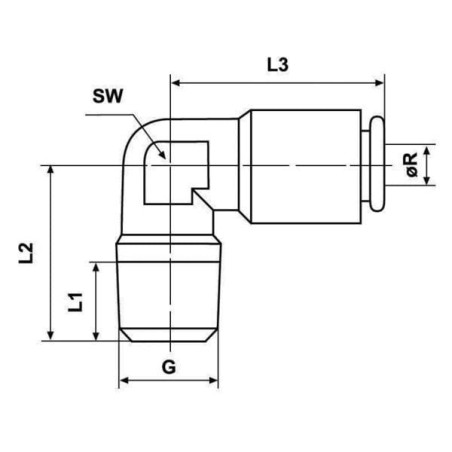 Raccord UNIVERSEL CLWS6MK81