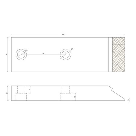 Pointe de cultivateur UNIVERSEL CP2507030CN