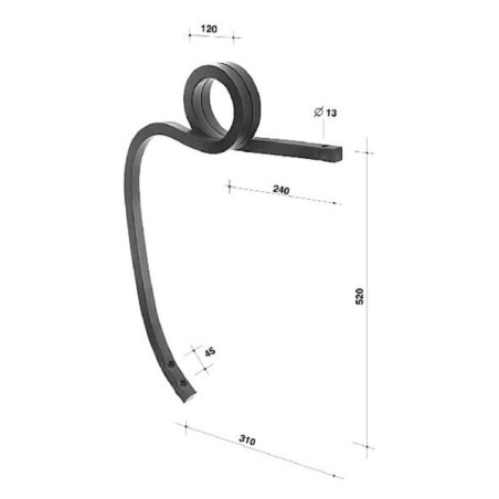 Dent de cultivateur ALPINA CP255202
