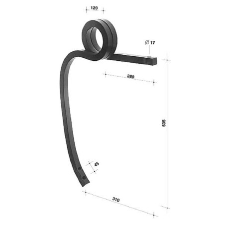 Dent de cultivateur ALPINA CP306352