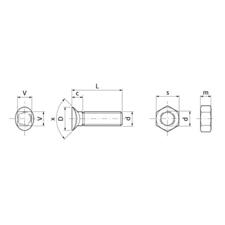 Boulon UNIVERSEL CP704P025