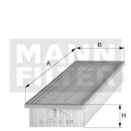 Filtre à air MANN-FILTER CU3125