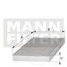 Filtre à air MANN-FILTER CUK2940