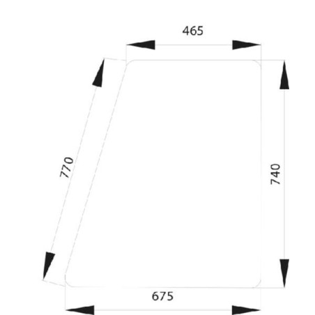 Vitre de porte UNIVERSEL D4012