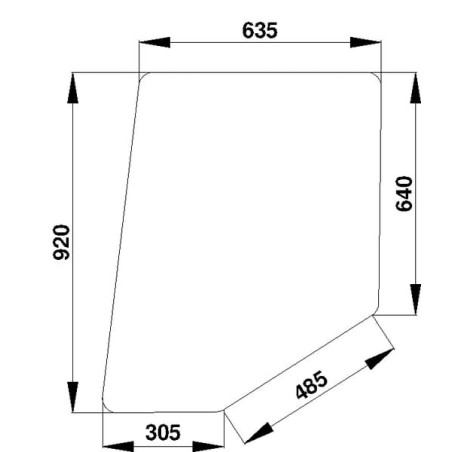 Vitre de porte UNIVERSEL D520484
