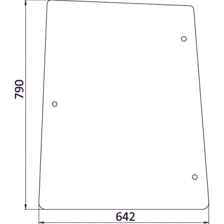 Vitre latérale UNIVERSEL D6720